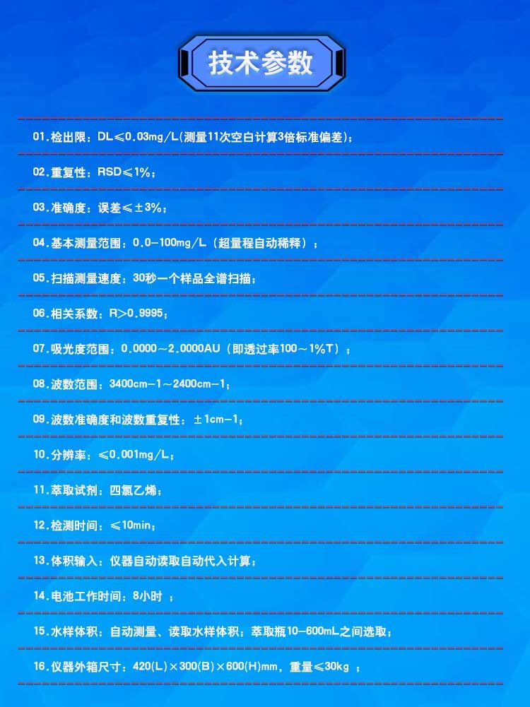 全自动便携式红外测油仪