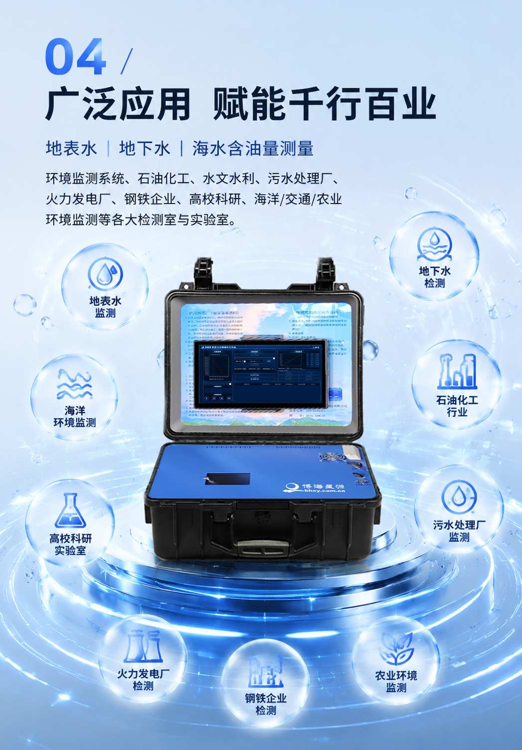 便携式紫外测油仪UV910 博海星源石油总油紫外测定