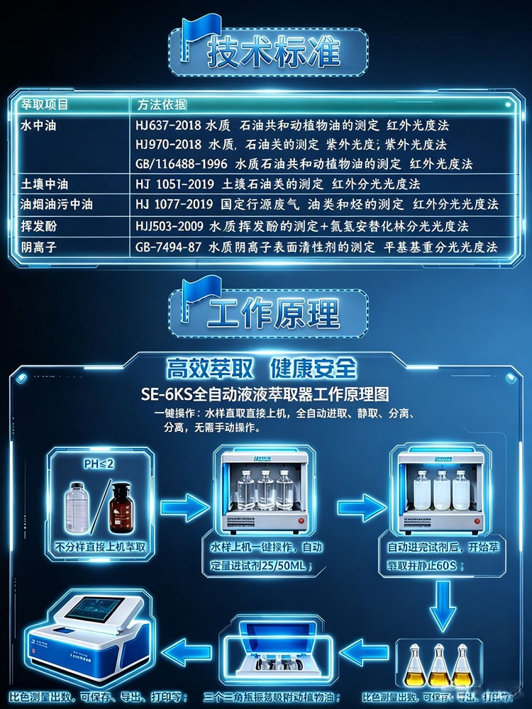 SE-6KS全自动萃取器:智能高效的实验室萃取设备 SE-6KS全自动萃取器:智能高效的实验室萃取设备