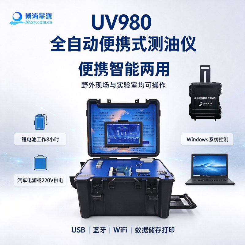 UV980 全自动便携式紫外测油仪 HJ970-2018 水质石油类测定 野外应急测油设备 UV980 全自动便携式紫外测油仪 HJ970-2018 水质石油类测定 野外应急测油设备