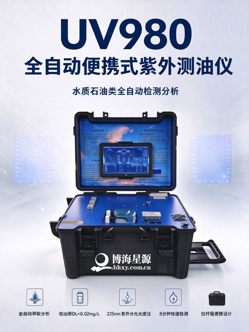UV980 全自动便携式紫外测油仪 HJ970-2018 水质石油类测定 野外应急测油设备 UV980 全自动便携式紫外测油仪 HJ970-2018 水质石油类测定 野外应急测油设备