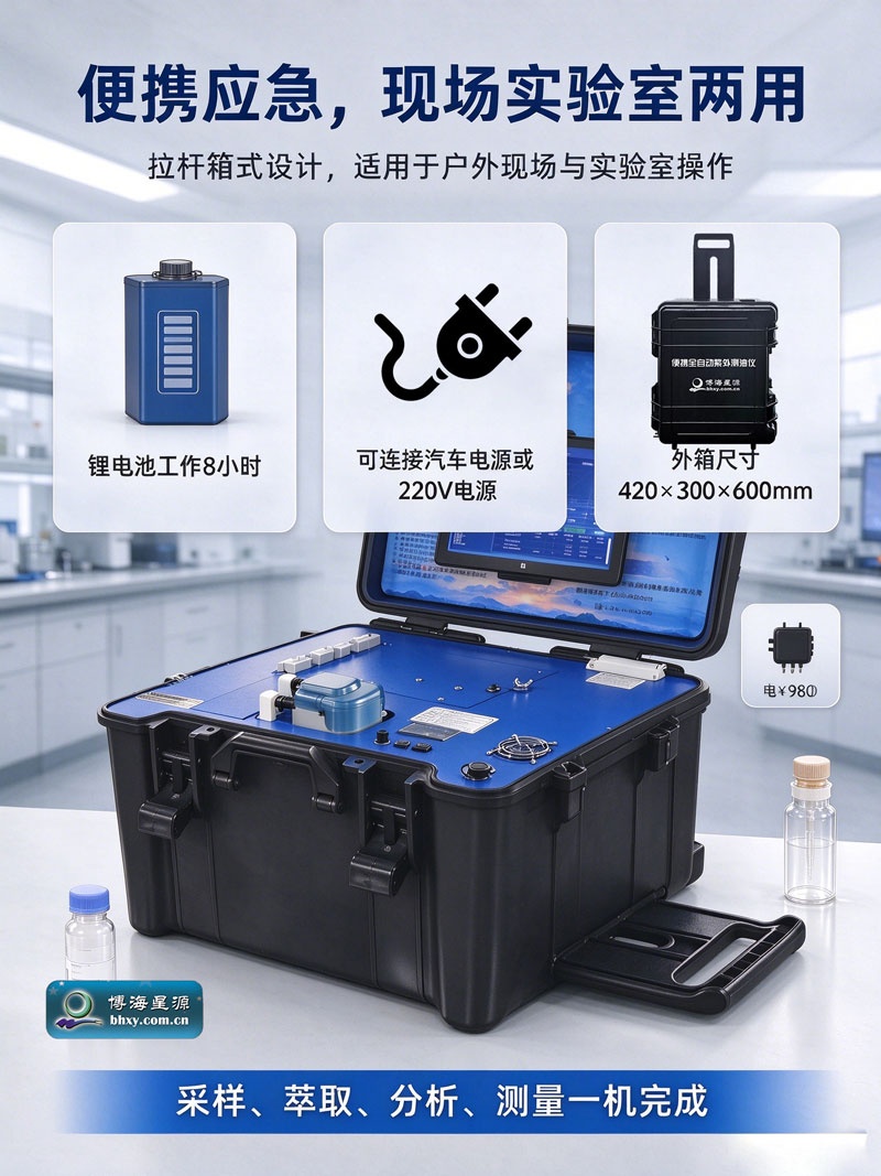UV980 全自动便携式紫外测油仪 HJ970-2018 水质石油类测定 野外应急测油设备 UV980 全自动便携式紫外测油仪 HJ970-2018 水质石油类测定 野外应急测油设备